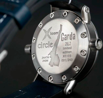 задняя сторона часов Circle Garda 2012 задняя сторона часов Circle Garda 2012
