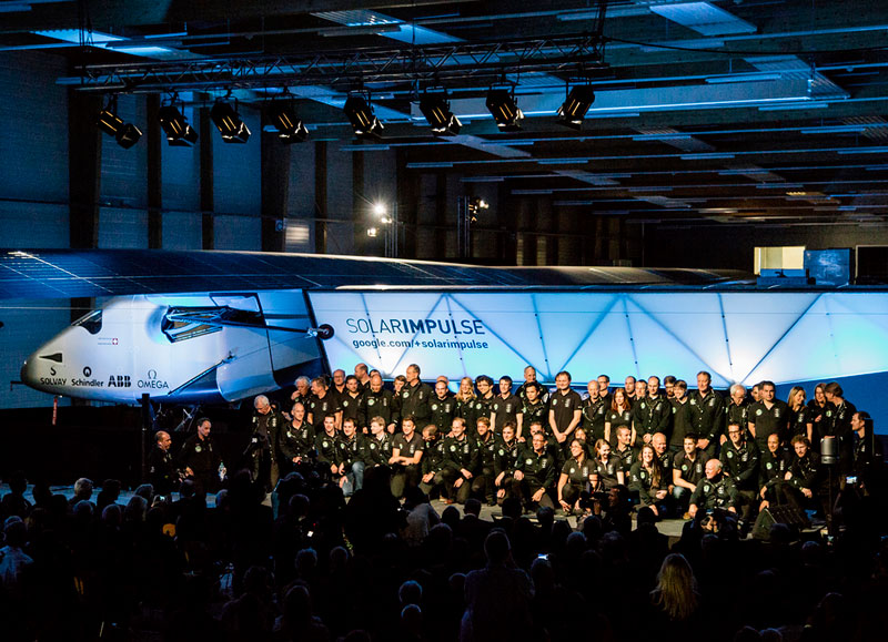 OMEGA провела презентацию второй версии самолета Solar Impulse