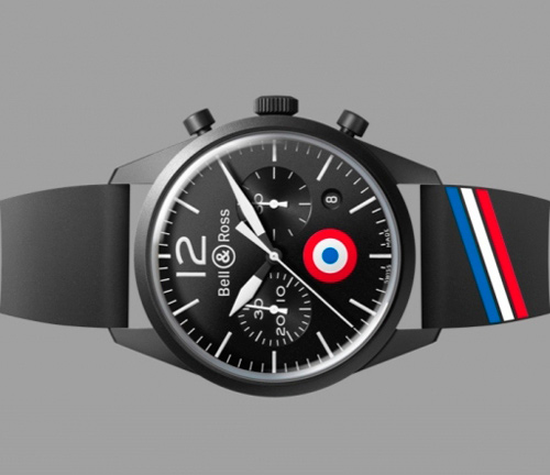  BR 126 Carbon Air Force French Insignia  Bell & Ross