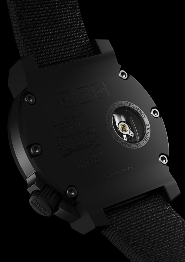 Часы Chopard L.U.C 8HF Power Control Black Ceramic 8Hz Hi-Beat