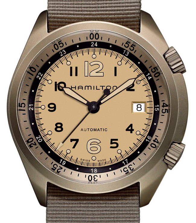 Khaki Pilot Pioneer Aluminum  Hamilton