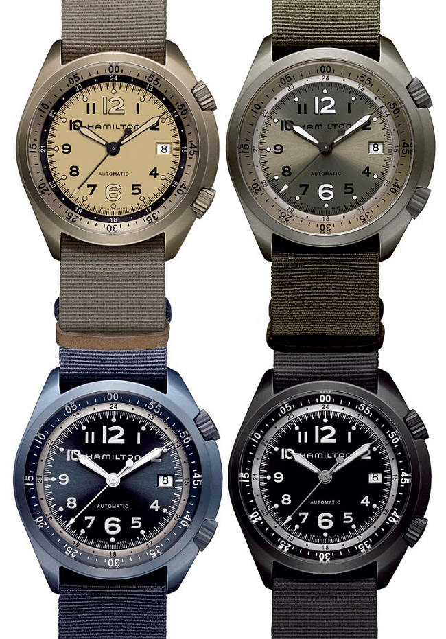  Khaki Pilot Pioneer Aluminum  Hamilton