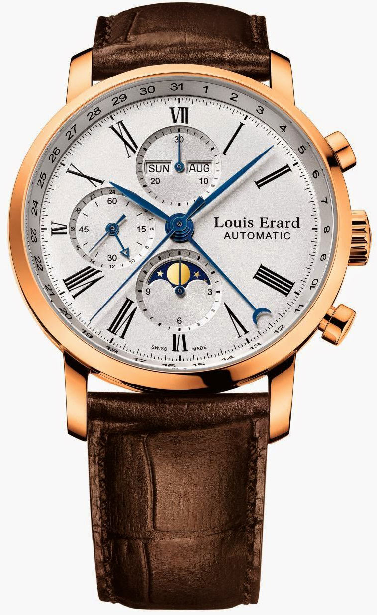  Excellence Chronograph Moon Phase 24 Hours Gold  Louis Erard