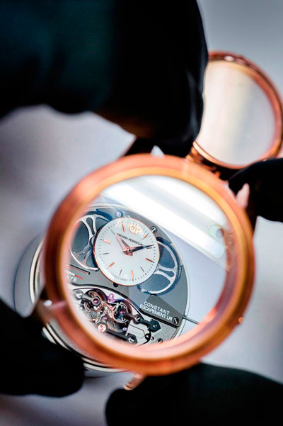 Механизм часов Constant Escapement L.M. Pink Gold от Girard-Perregaux