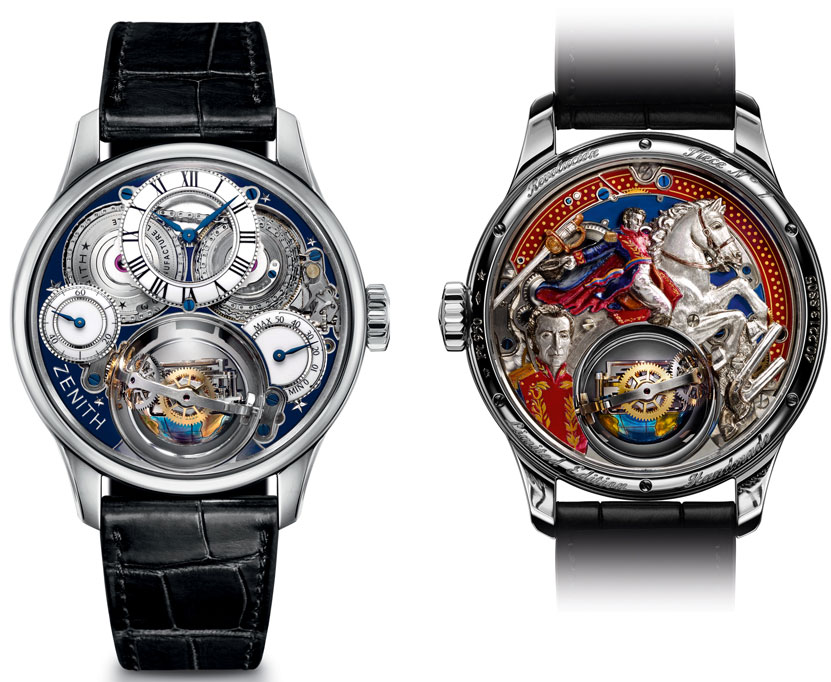 Часы Academy Christophe Colomb Hurricane Grand Voyage Revolución Tribute to Simón Bolívar (Ref. 40.2213.8805/36.C714) от Zenith