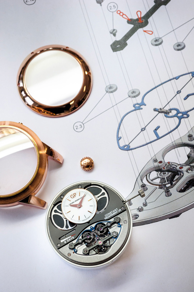 Механизм часов Constant Escapement L.M. Pink Gold от Girard-Perregaux