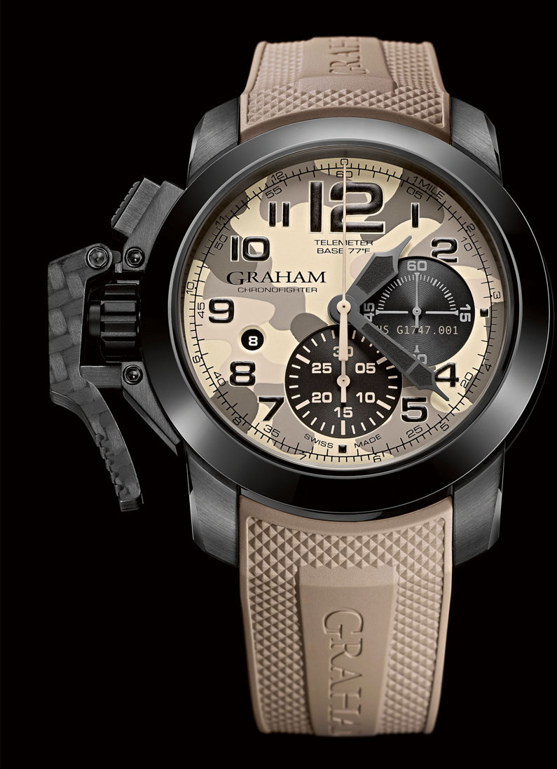 Часы Chronofighter Oversize Black Arrow от Graham