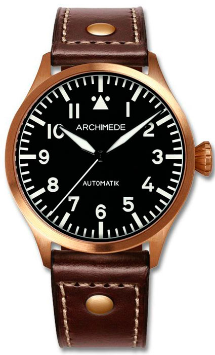 Часы Pilot 39 Bronze от Archimede Часы Pilot 39 Bronze от Archimede