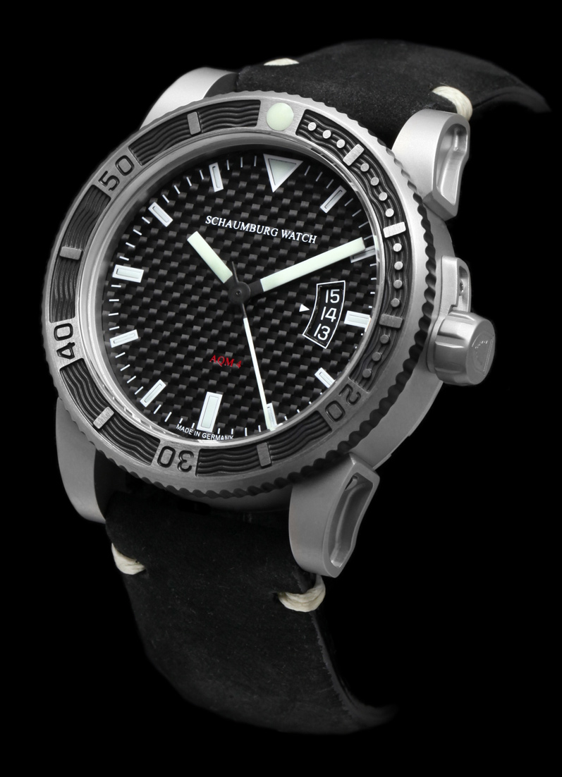Часы AQM 4 Carbon от Schaumburg Watch Часы AQM 4 Carbon от Schaumburg Watch