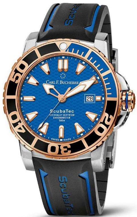  Patravi ScubaTec Gold Chronometer  Carl. F. Bucherer