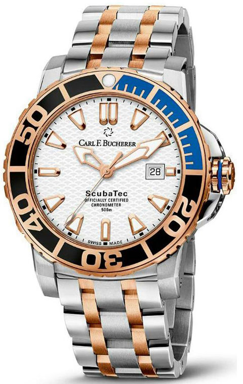  Patravi ScubaTec Gold Chronometer  Carl. F. Bucherer