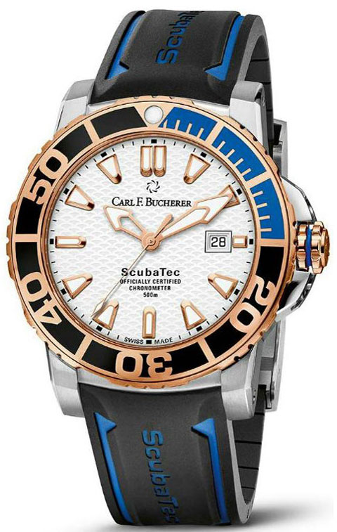  Patravi ScubaTec Gold Chronometer  Carl. F. Bucherer