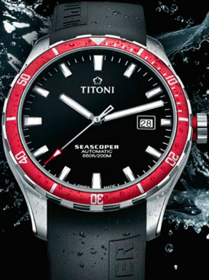 Дайверская модель Seascoper Diver от Titoni Дайверская модель Seascoper Diver от Titoni