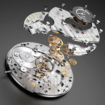 Механизм часов Octo Finissimo от Bvlgari 