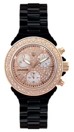 Ceramik Chrono Pave Rose Gold