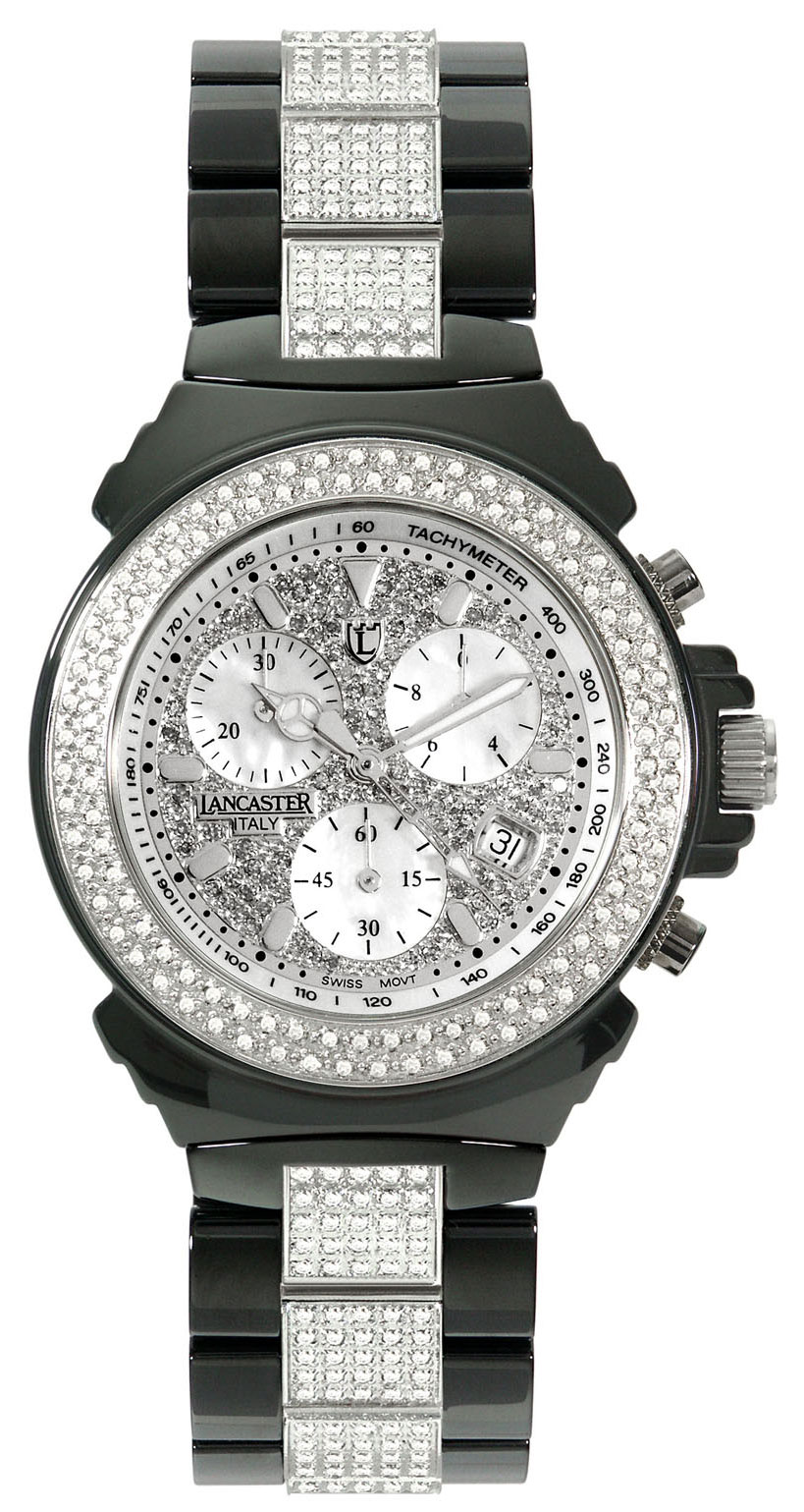 Ceramik Chrono Diamonds De Luxe