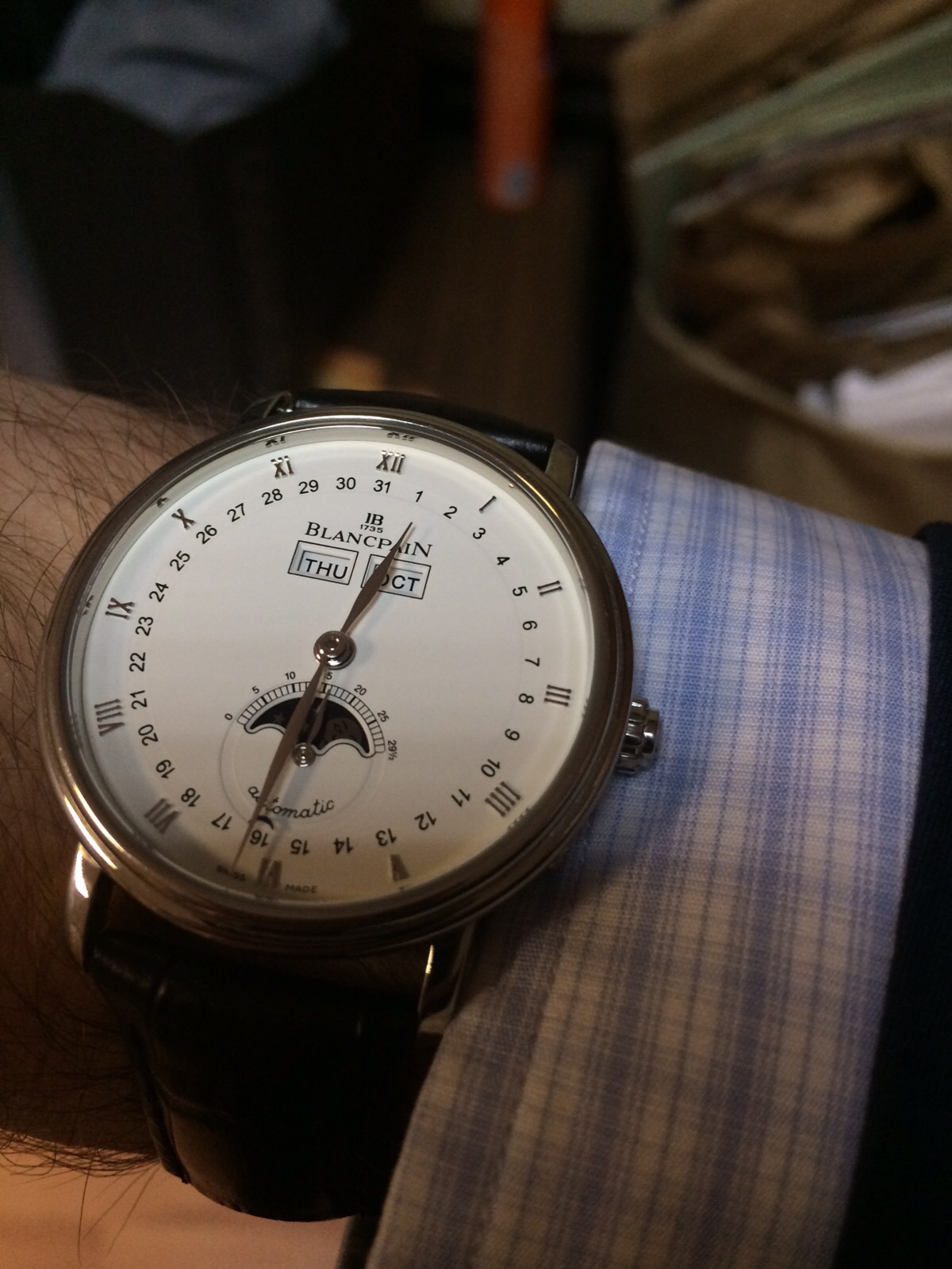 часы Blancpain moonphase & complete calendar