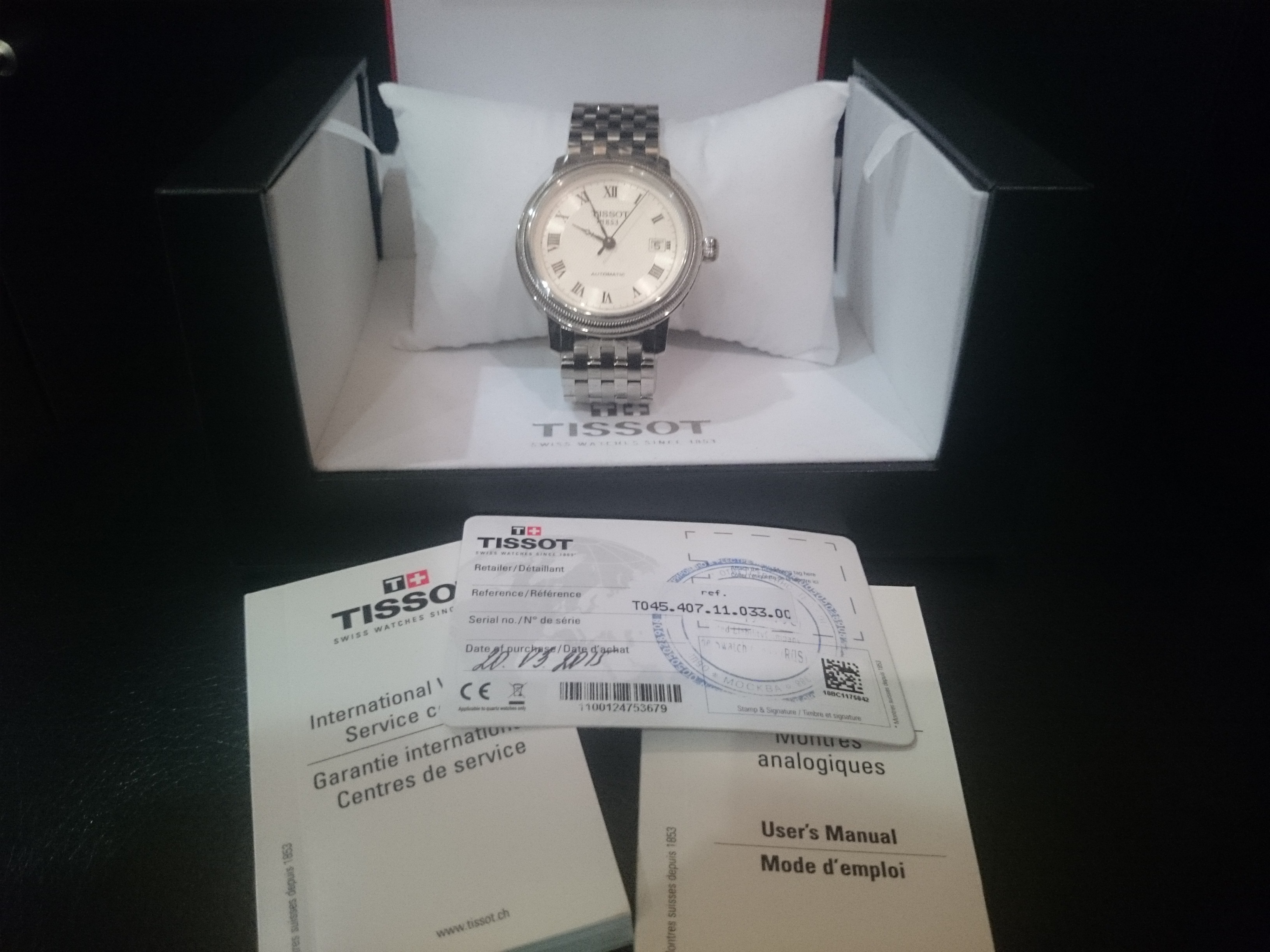 часы Tissot TISSOT BRIDGEPORT AUTOMATIC GENT