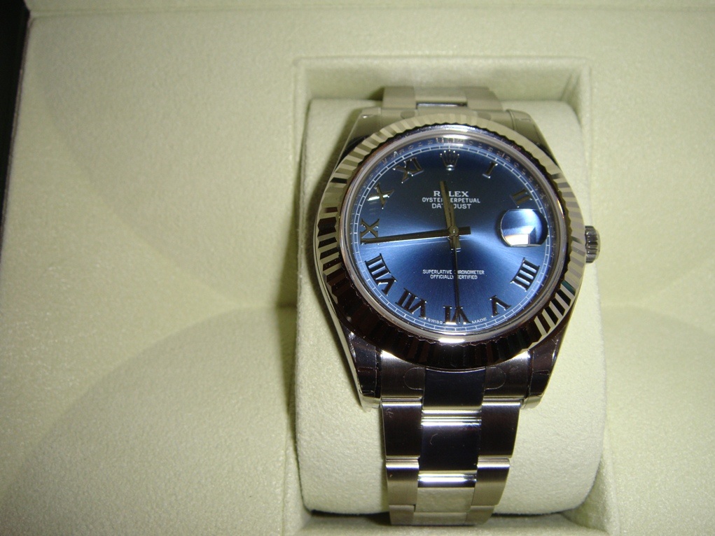 часы Rolex 116334(Blue dial Roman numerals)