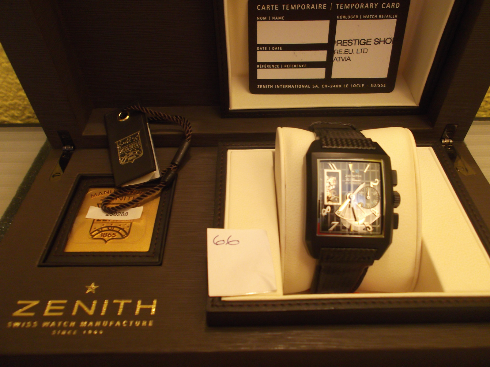  Zenith T Open Concept (Black Ti / Skeleton / Carbon Fiber)