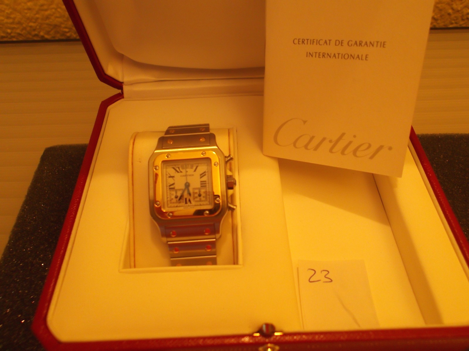 часы Cartier Cartier Santos из жёлтого золота W20042C4