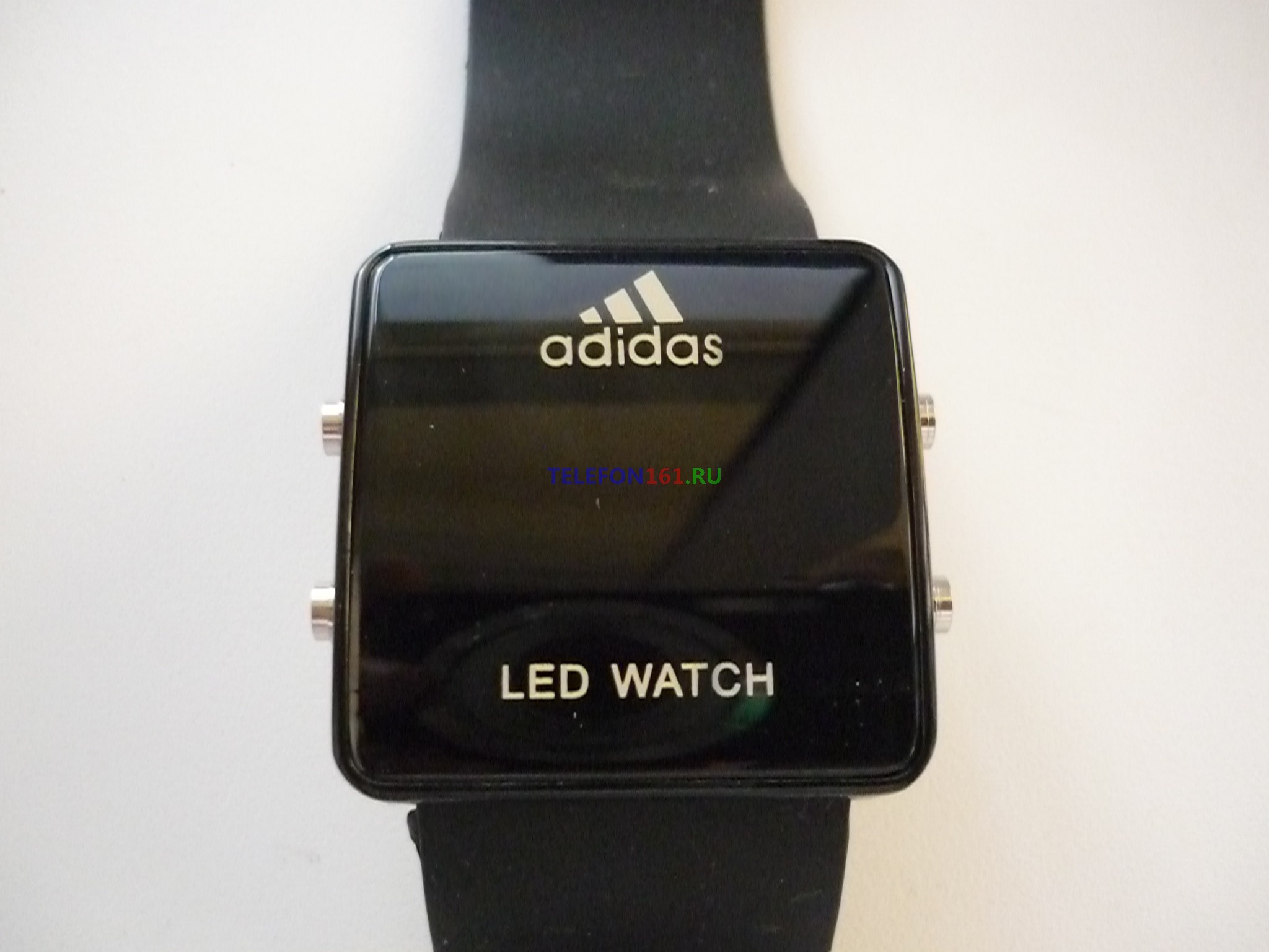 часы Adidas LED Часы светодиодные "Adidas" с подсветкой LED (черные)