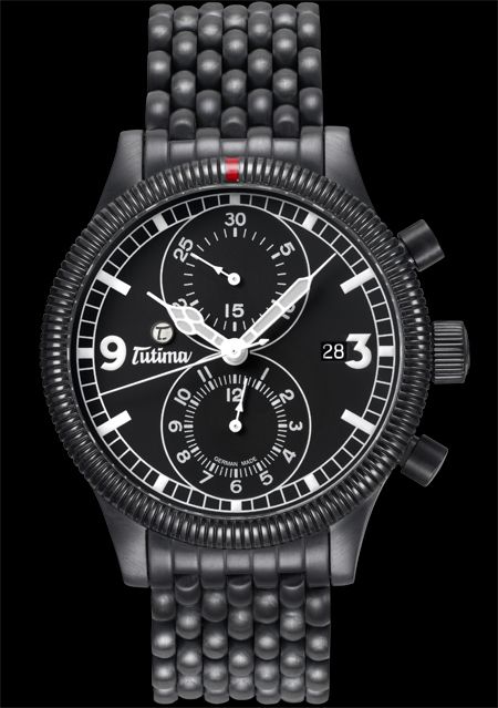 часы Tutima The Grand Classic Black Chronograph