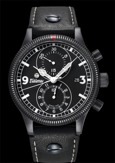 часы Tutima The Grand Classic Black Chronograph
