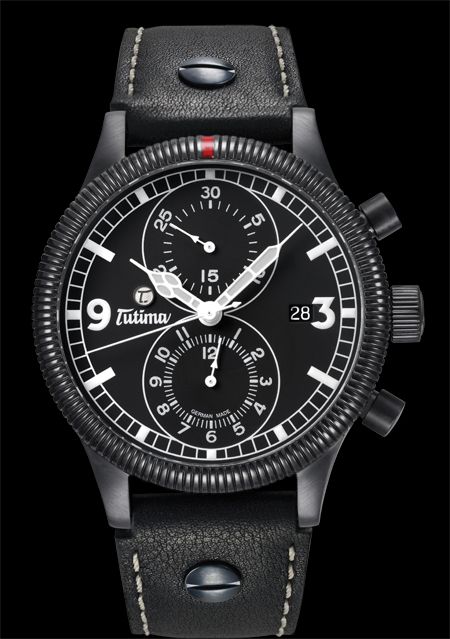  Tutima The Grand Classic Black Chronograph