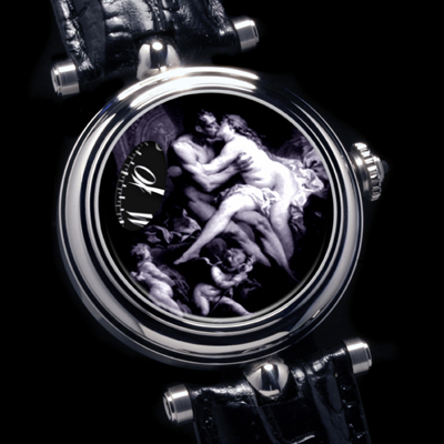часы Angular Momentum Verre Èglomisè en Grisaille