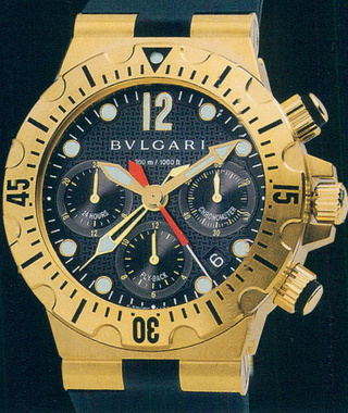  Bulgari Diagono Professional Scuba Chrono