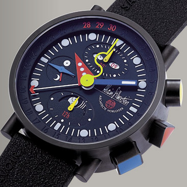 часы Alain Silberstein Black Krono Bauhaus