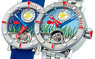 часы Alain Silberstein Tourbillon Marine Blue Sea