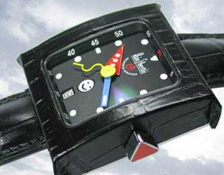 часы Alain Silberstein Pave GMT Cuir Black