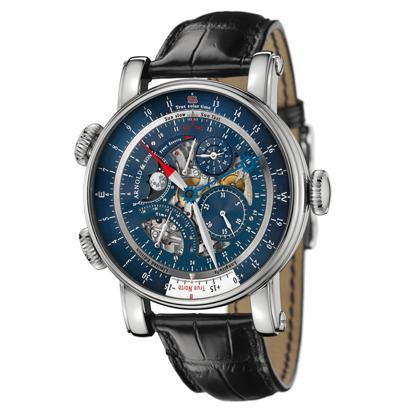  Arnold & Son White gold skeleton blue dial