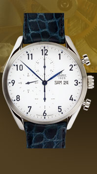 часы Laco Valjoux 44 blue