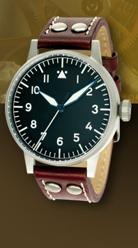 часы Laco Pilot 45 Type A hand winding