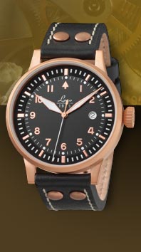  Laco Elegant Pilot Rosegold 42 Type A, automatic