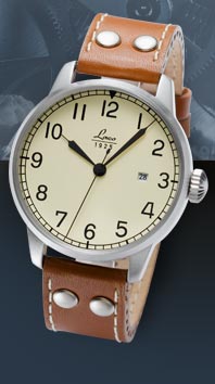 часы Laco Navy Miyota creme Automatic