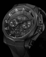 часы Corum Admirals Cup 48 Black Hull Blue Hands