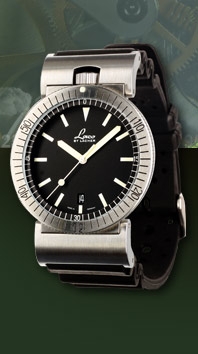 часы Laco Squad watch quartz steel/rubber