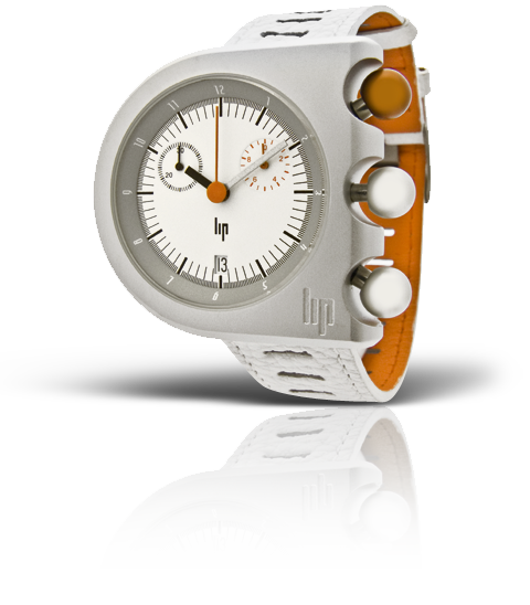 часы Lip Silver orange Aluminium