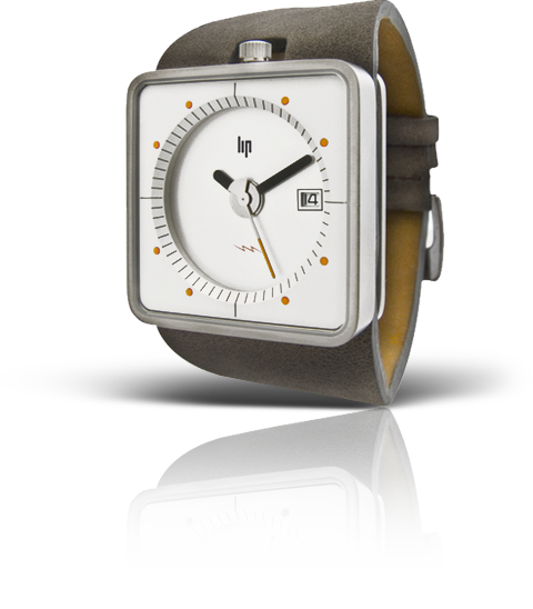 часы Lip Big TV marron blanc