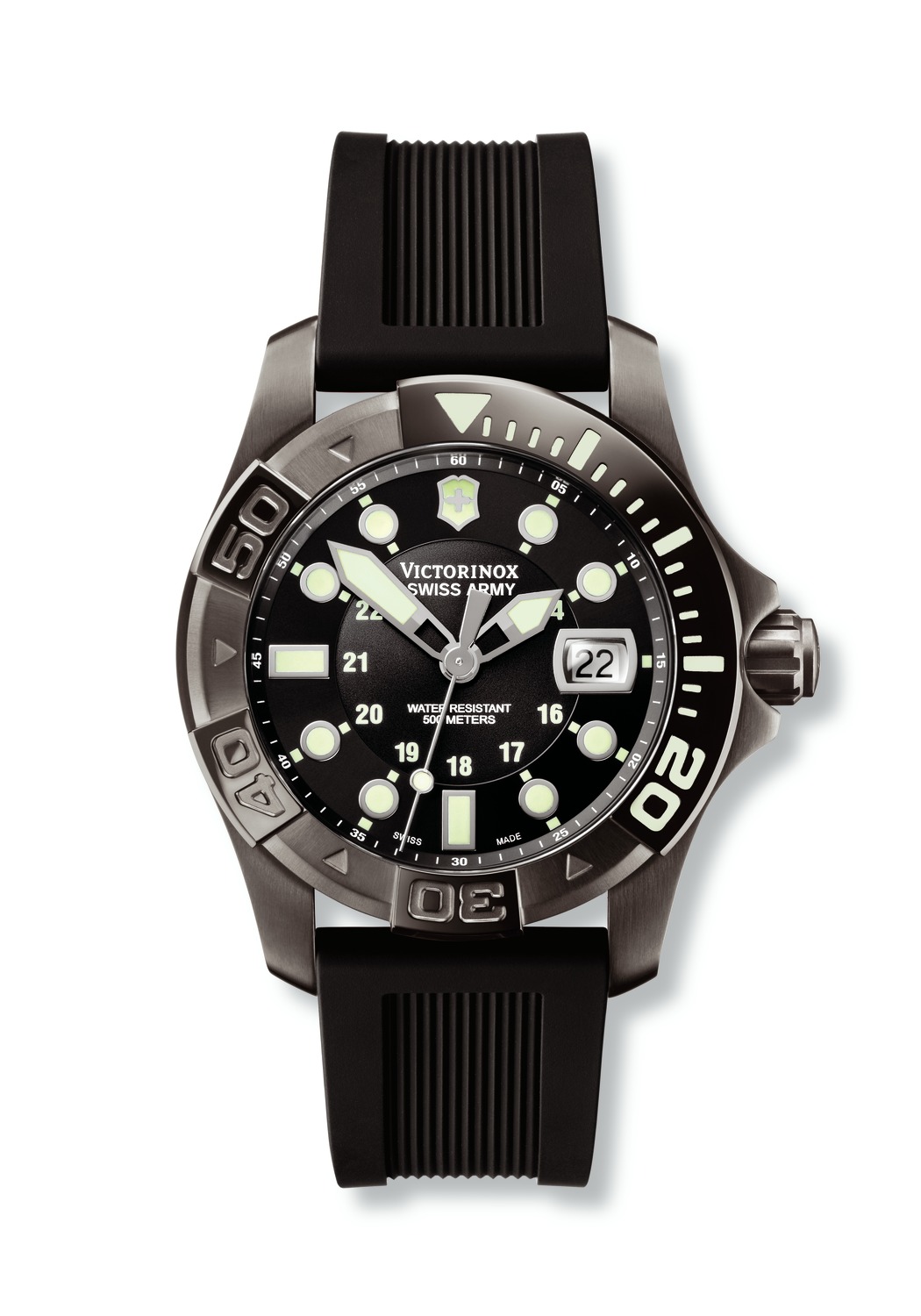  Victorinox Swiss Army Dive Master 500 Black Ice