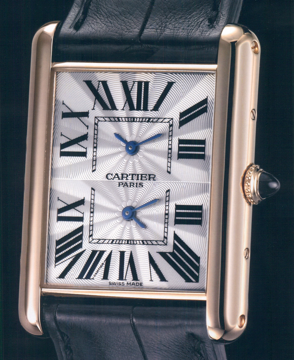  Cartier Tank Louis Cartier XL 2 Timezone