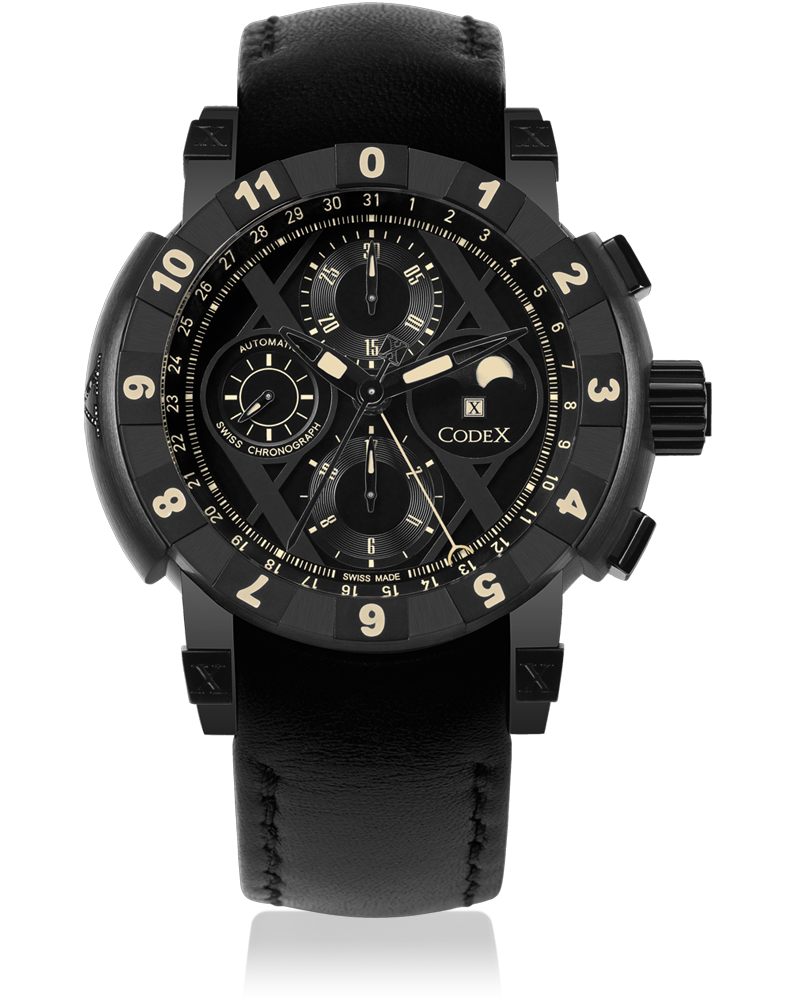 часы CodeX CHRONO Black diamond