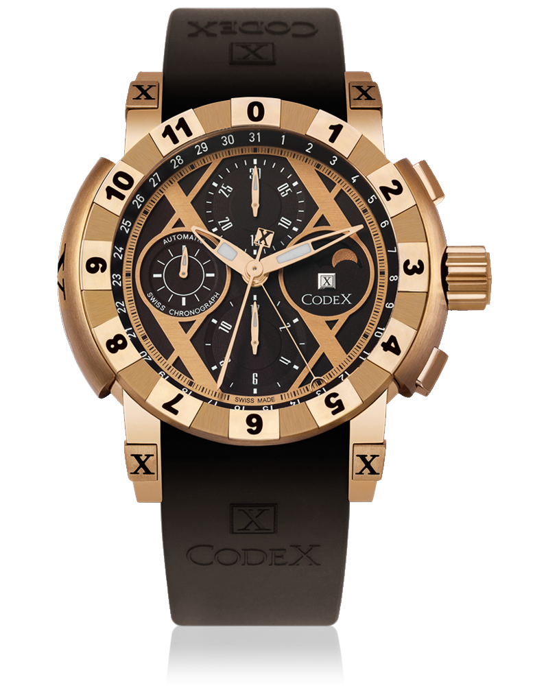 часы CodeX CHRONO Rose gold
