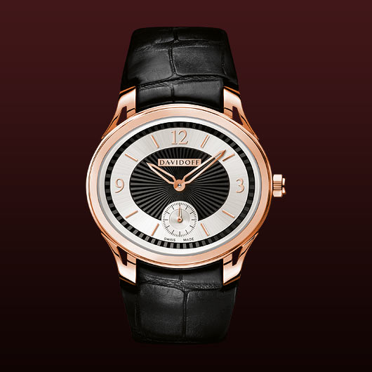  Davidoff Lady quartz red gold bicolour dial