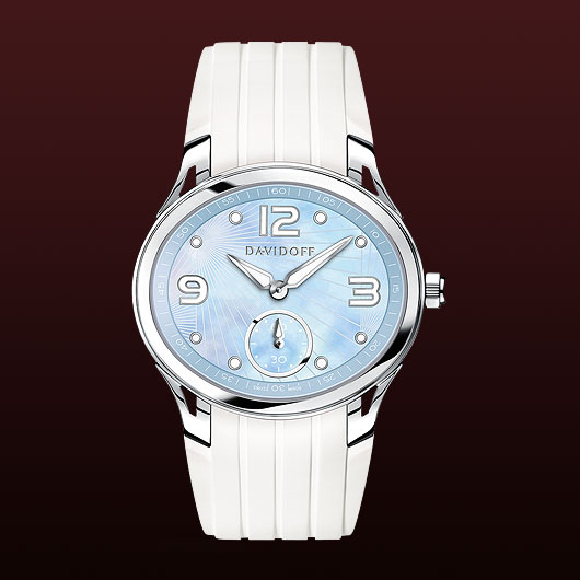  Davidoff Lady quartz blue mother of pearl dial