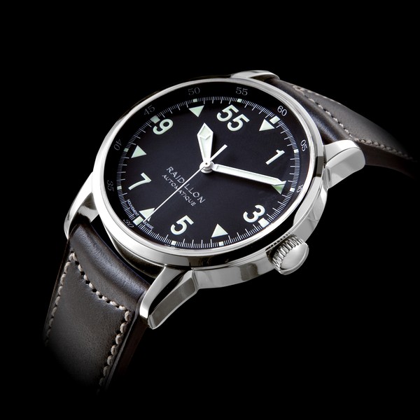 часы Raidillon 42mm Automatic Movement Pilote Black